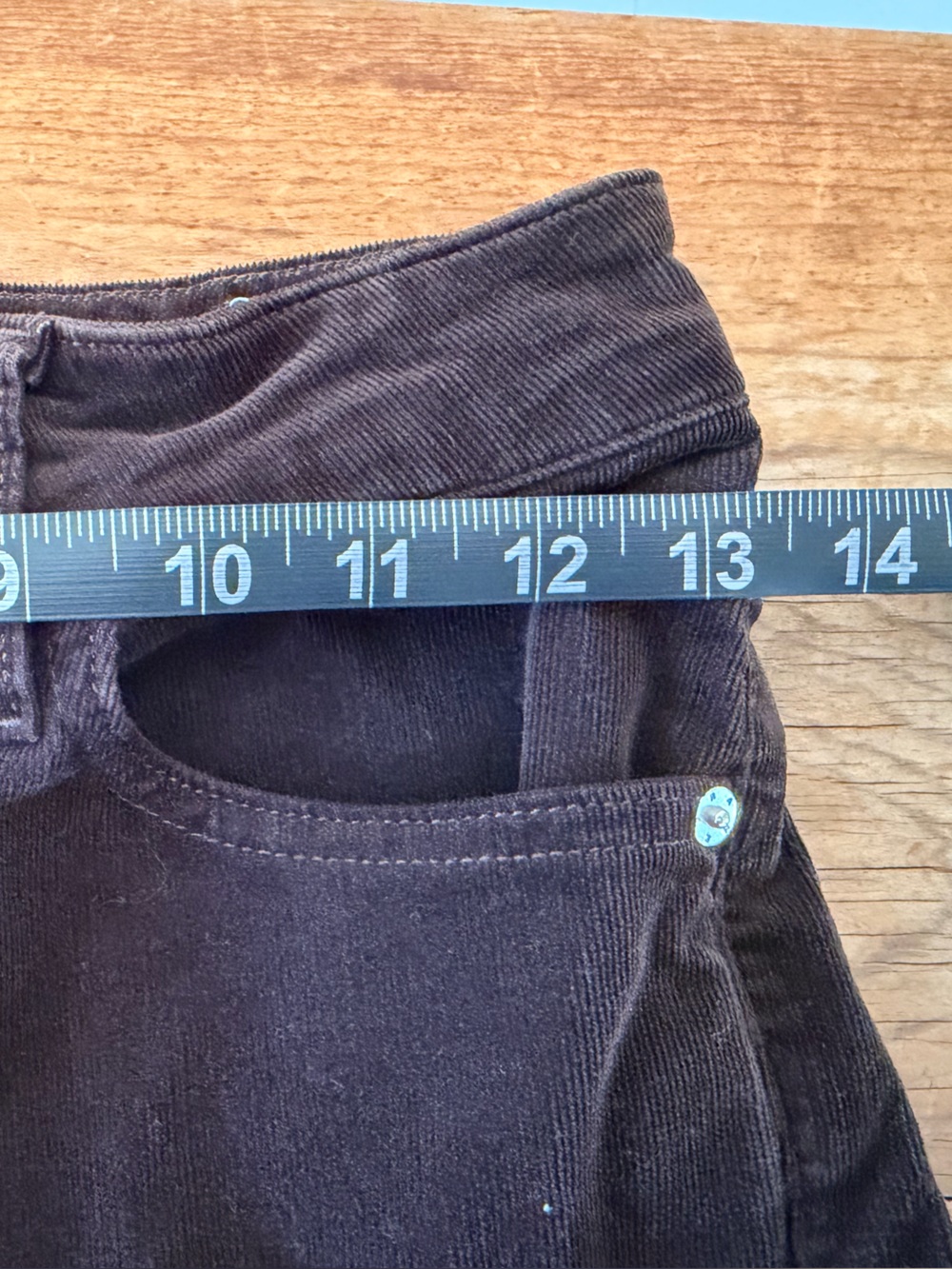 Frame Jeans Le Crop Mini Boot Espresso Brown Corduroy Pants Cotton Women’s 25 - Picture 9 of 10